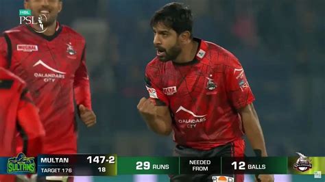 PSL 8 Firts Match Last 2 Thrilling Overs Lahore Qalandars Vs Multan