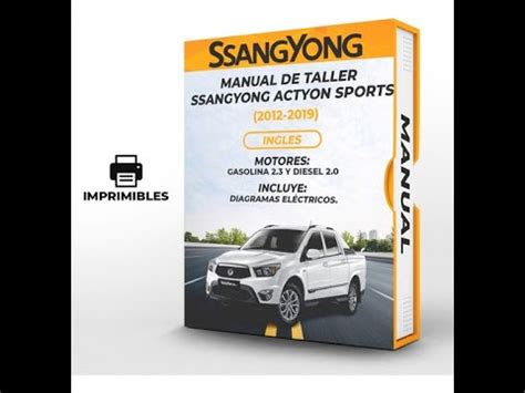 Descargar Manual De Taller Ssangyong Actyon Sports 2012 2019 Ingles