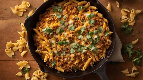 Delicious Cheesy Taco Pasta Skillet Recipe For A Mouth Watering Meal Midwest Meal Magic