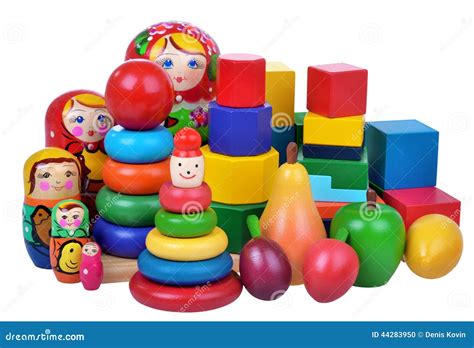 Toys Collection Isolated On White Background Stock Photo Image Of