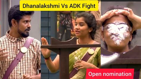 Biggboss 6 Tamil Dhanalakshmi Vs ADK Fight Open Nomination Promo2