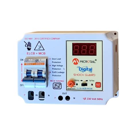 Microtail Digital Elcb Single Phase Pole Elcb Rccb Isi