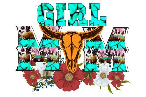 Girl Mom Png Cow Mom Sublimation Cow Graphic By Ak Graphics