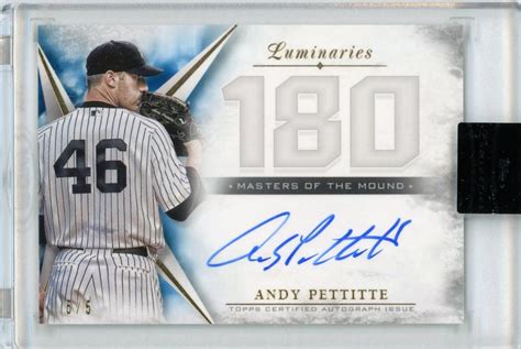 Mint Topps Luminaries Andy Pettitte Masters Of The