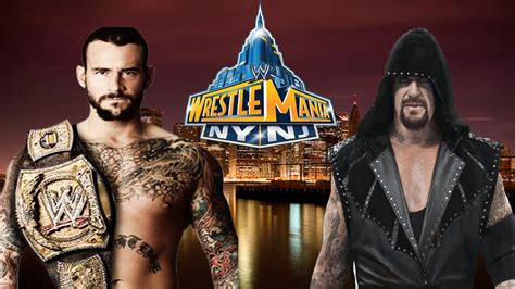 Wwe Wrestlemania Cm Punk Vs Undertaker Youtube