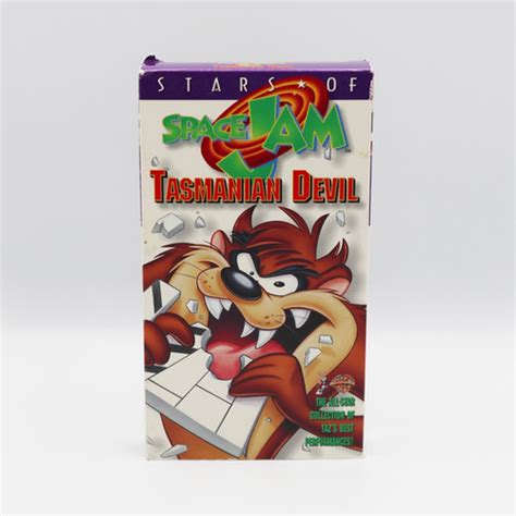 Stars Of Space Jam Tasmanian Devil Vhs Retro Boyz