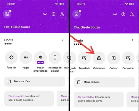 Onde fica a caixinha do Nubank Como acessar e usar função no app