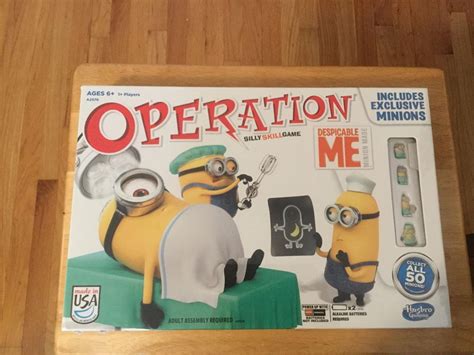 New Hasbro Despicable Me Minion Made Operation Game Includes