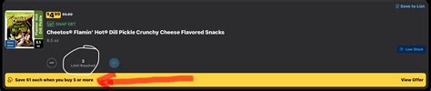 Cheetos Flamin Hot Dill Pickle Crunchy Cheese Snacks