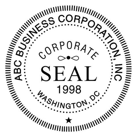 Corporate Seal Stamp