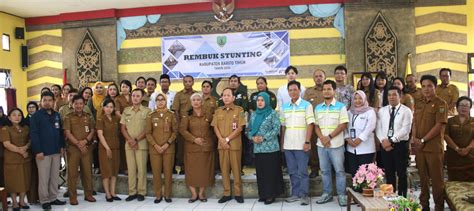 Pemkab Bartim Gelar Rapat Rembuk Stunting Tahun Mmc Barito Timur