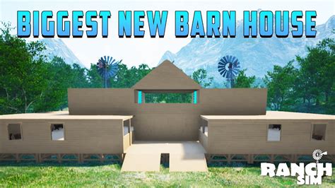 I Made Biggest New Design Barn House Ranch Simulator Hindi Youtube