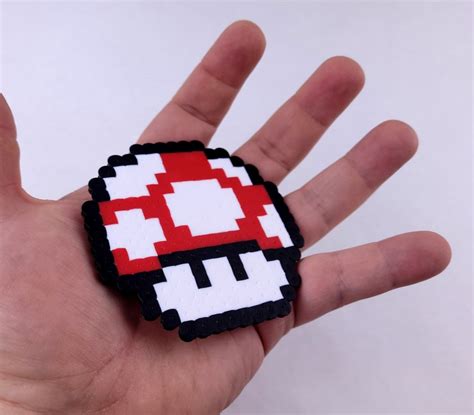 Mario Perler Power Ups Bit Pixel Art Perler Bead Art Etsy