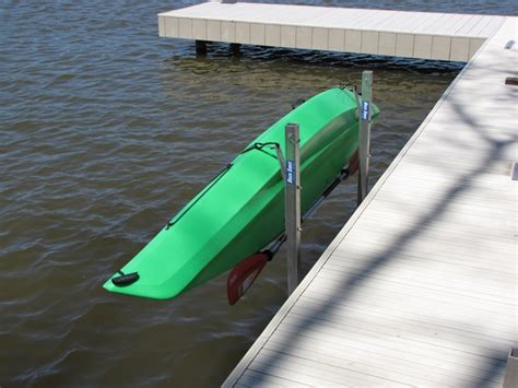 Dock Sides Single Kayak Rack Allows For Storage Off The Side Of Your Dock