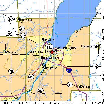 Green Bay Wi Zip Code Map - Oconto County Plat Map