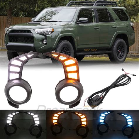 3 Color Led Drl For Toyota 4runner N280 2014 2021 Daytime Running Light