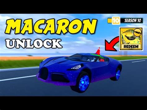 UNLOCK Level 10 MACARON In Season 10 Roblox Jailbreak YouTube