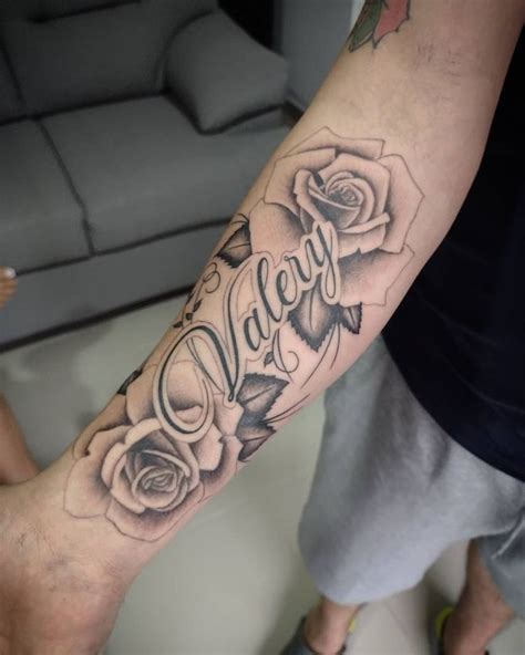 Tattoo Nombre Tattoo Rosas Tatuaje Nombre Forearm Name Tattoos