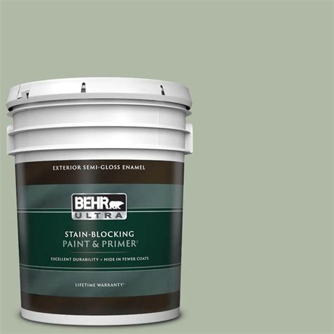 BEHR ULTRA 5 Gal N390 3 Jojoba Semi Gloss Enamel Exterior Paint