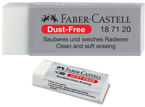 FABER CASTELL Gumka do mazania ścierania w osłonce Dust Free BIAŁA DUŻA