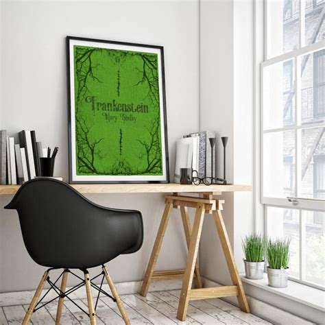 Frankenstein Book Print Gothic Home Decor / Book Cover - Etsy