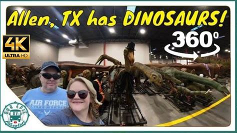 Dinosaurs Come To Life Billings Productions Dinosaur Factory Tour Allen Tx 360° 4k Ultra Hd