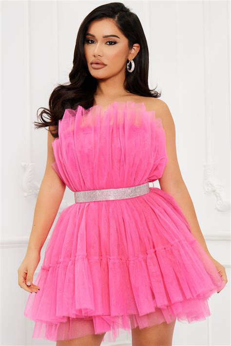 Exclusive Event Tulle Mini Dress Pink Fashion Nova Dresses Fashion Nova