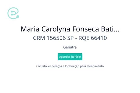 Maria Carolyna Fonseca Batista Arbex Geriatra Em Araraquara SP