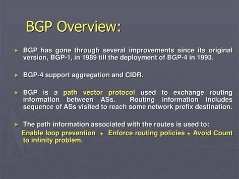 Ppt Border Gateway Protocol Bgp Powerpoint Presentation Free