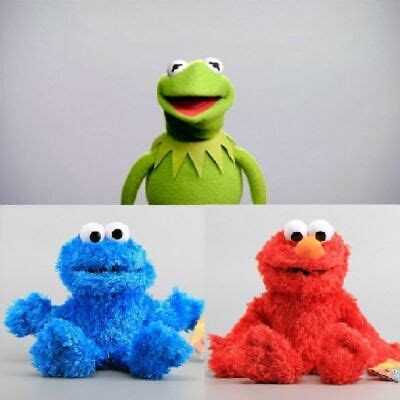 UK KERMIT FROG Elmo Cookie Monster Sesame Street Hand Puppet Plush Xmas Toy Doll £9.21 - PicClick UK