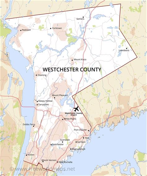 Westchester County Map Of Towns