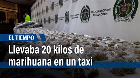 Vendedor De Drogas Fue Capturado Con 20 Kilos De Marihuana En Un Taxi