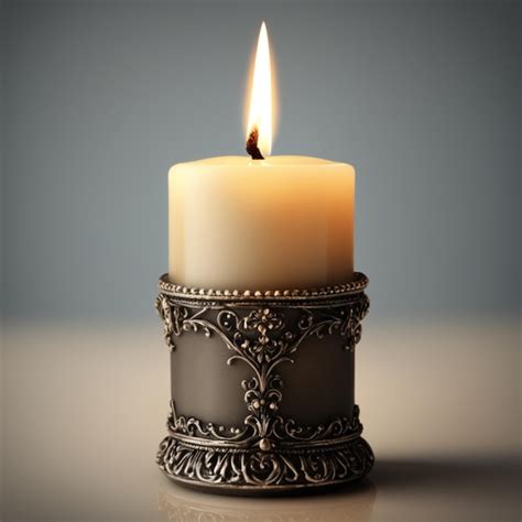 Premium Ai Image Burning Candle