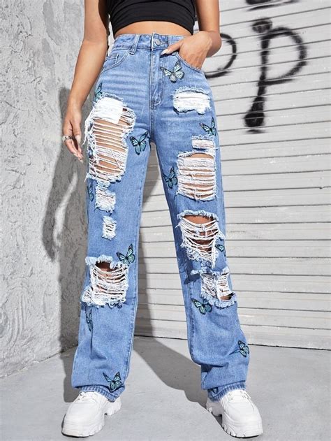 Pin by Laura Sanchez on Guardado rápido Cute ripped jeans Girls