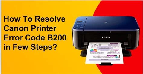 How To Resolve Canon Printer Error Code B200 In Few Steps By Malia