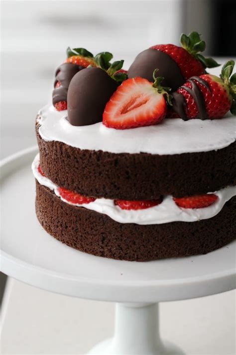 Naked Chocolate Cake For Valentine S Day B A K E A H O L I Cb A K E A H O L I C