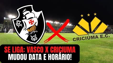 💣 Cbf Altera Data E Horário Do Jogo Vasco E Criciúma Válido Pela 36ª