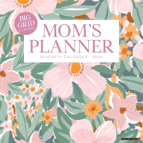 Willow Creek Press Moms Planner Monthly 2024 Wall Calendar