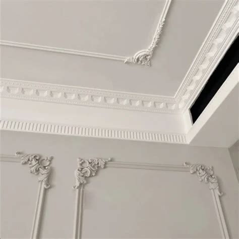 Polyurethane Pop Foam Cornices Frame Moulding False Ceiling Moulding