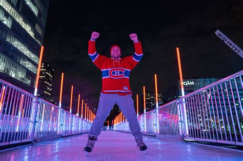 The Montr Al En Lumi Re Festival Opens A Foot Long Aerial Skating