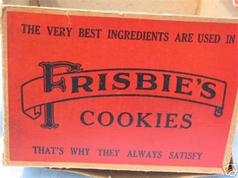 Very Rare Antique Frisbee Frisbie Bakery Cookie Box 26934630