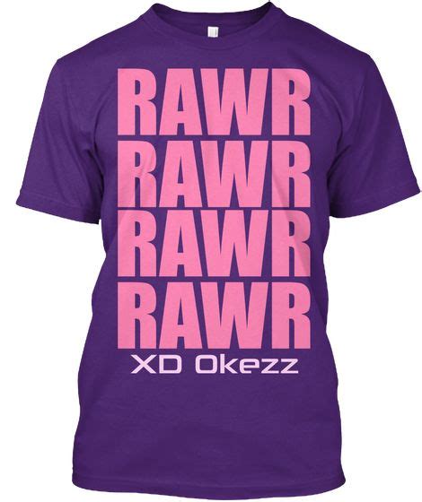 Rawr Xd Emo Purple T Shirt Front Emo Rawr Typography Tshirt