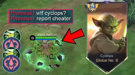 NEW CYCLOPS FIGHTER EMBLEM BUILD 2024 Must Try Mobile Legends YouTube