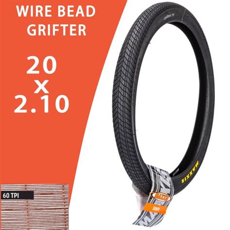 ReadyMAXXIS GRIFTER WIRE BEAD 20X2 10 BICYCLE TIRE OF BMX TYRE 110PSI