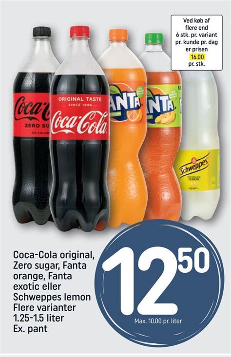 Coca Cola Original Zero Sugar Fanta Orange Fanta Exotic Eller