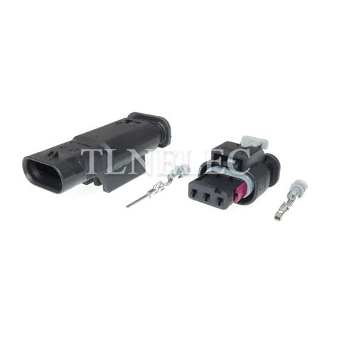 4f0973703a 4f0973te tyco 3 pinos macho e fêmea conector eletrônico