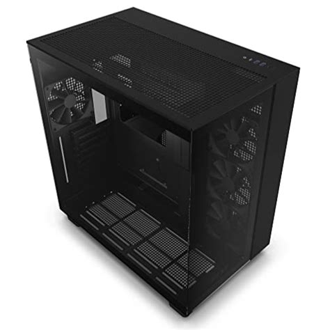 Nzxt H9 Flow Caja Gaming Atx Mid Tower De Doble Cámara Panel Superior Perforado De Alto Flujo