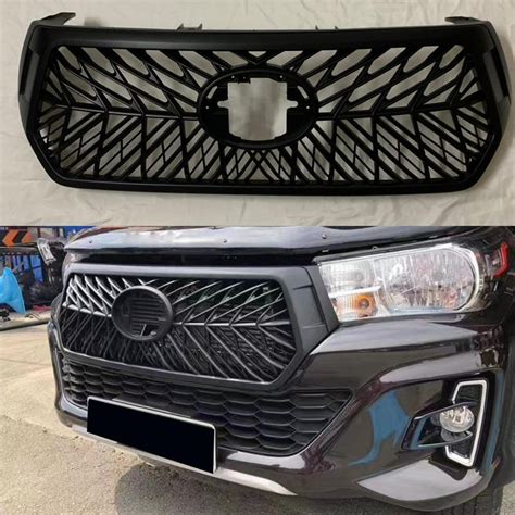 Modified For Hilux Racing Grill For Hilux Revo Rocco GR 2018 2019 2020