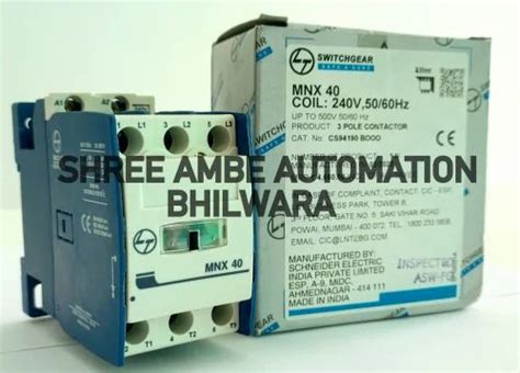 L T CONTACTOR 40 MNX40 DIN Rail 3 Pole At Rs 3331 In Bhilwara