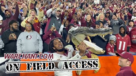 Fsu Football Florida State Celebrates 24 15 Win Over Gators Win Big